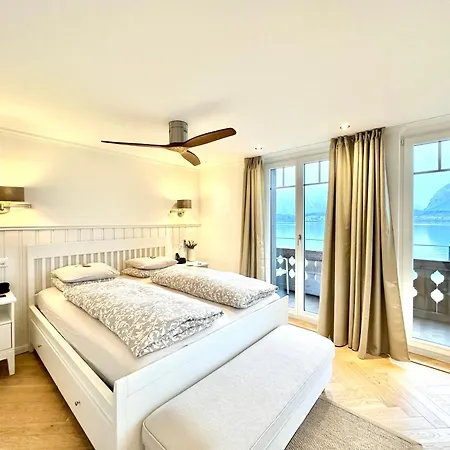 호텔 Boutique Hotel & Restaurant Niesenblick - Lakefront Rooms With Balcony On Lake Thun - Self Check In & Digitale Reception 2*