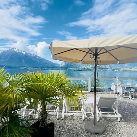Boutique Hotel & Restaurant Niesenblick - Lakefront Rooms With Balcony On Lake Thun - Self Check In & Digitale Reception فندق
