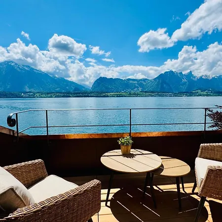 Boutique Hotel & Restaurant Niesenblick - Lakefront Rooms With Balcony On Lake Thun - Self Check In & Digitale Reception 2* 오베르호펜