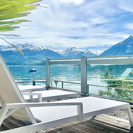 Boutique & Restaurant Niesenblick - Lakefront With Balcony On Thun - Self Check In & Digitale Reception 2* Oberhofen