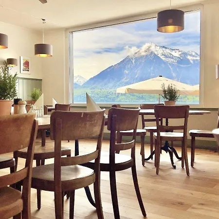 Boutique & Restaurant Niesenblick - Lakefront With Balcony On Thun - Self Check In & Digitale Reception Hotell Oberhofen