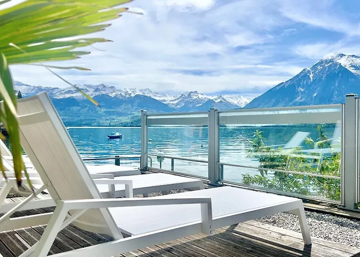 فندق Boutique Niesenblick - Direkt Am Thunersee Gelegen Mit Self Check In & Digitaler Rezeption 2*