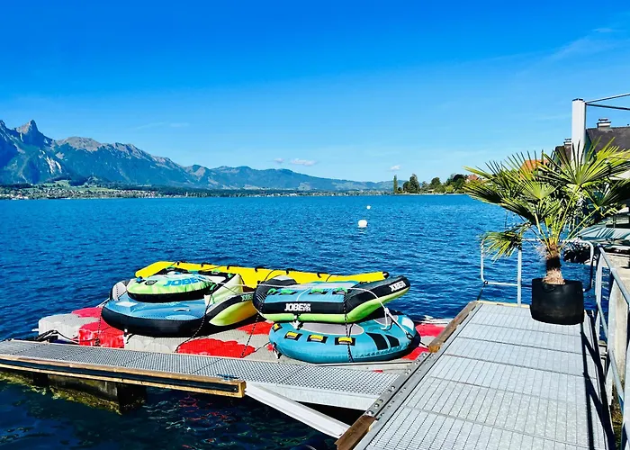 فندق Boutique Niesenblick - Direkt Am Thunersee Gelegen Mit Self Check In & Digitaler Rezeption 2*
